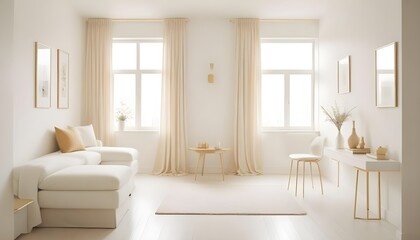 Photo interior modern design room 3d illustration