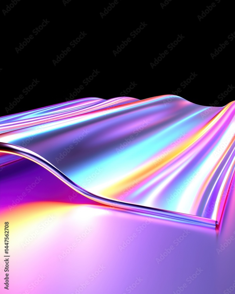 Poster colorful abstract surface with vibrant swirls and shapes creating a dynamic and playful visual exper