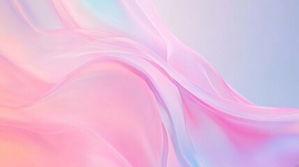 Fototapeta premium Delicate, pastel-hued fabric folds and smooth textures.