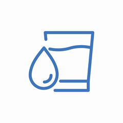 drink water icon sign vector