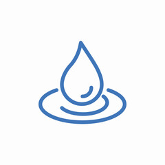 drop ripple icon sign vector