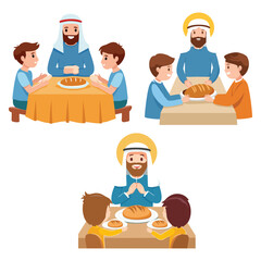 Simple nativity scene of baby Jesus in the manger