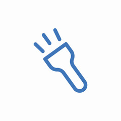 flashlight darkness icon sign vector