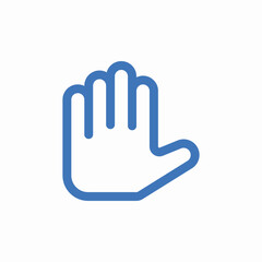 hand save icon sign vector