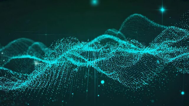 Dynamic blue abstract waves, fluid motion graphics, futuristic design, visually striking, perfect for tech or digital themes.