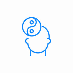 mental balance icon sign vector