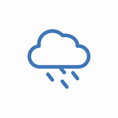 rainy wheather icon sign vector