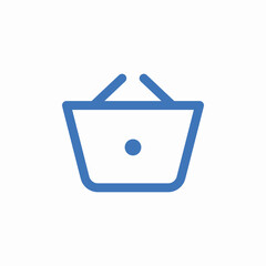 shopping basket icon sign vector