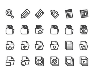 copy icon set