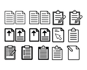 copy icon set