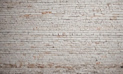 Fototapeta premium Weathered white brick wall, rough texture, grunge detail , surface, distressed