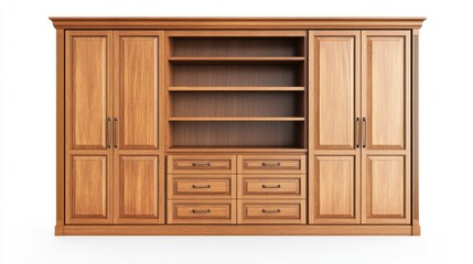 Built-in storage isolated on white background