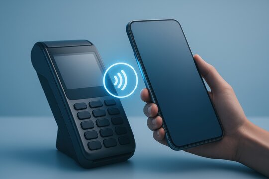 Contactless Mobile Payment Method Utilizing a Smartphone and Payment Terminal During a Shopping Transaction in a Modern Setting