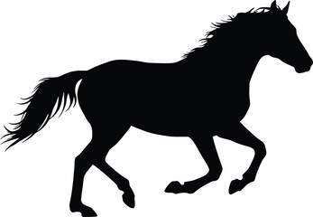 Galloping Horse Silhouette