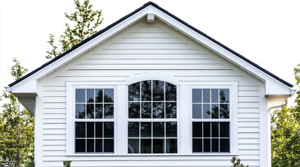 Fragment of a house, on a white background.