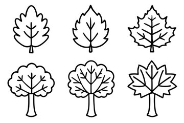 Stylized Tree in Fall Vector