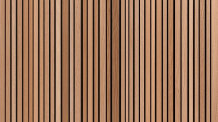 Obraz premium Wooden wall with alternating light and dark vertical stripes, modern interior design inspiration