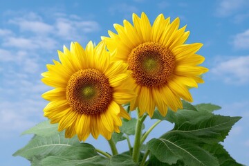 Fototapeta premium Sunflower Under Blue Sky