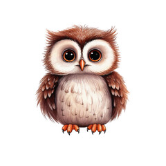 Owl, Cute children's illustration