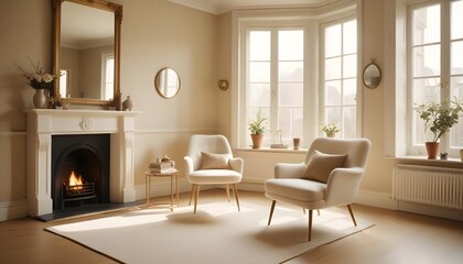 Photo interior modern design room 3d illustration