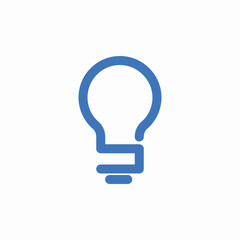 light bulb icon sign vector