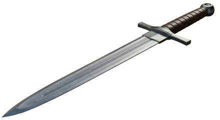 Isolated medieval sword