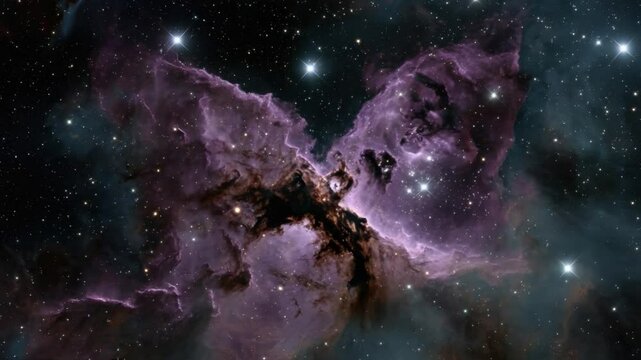 Cosmic Butterfly Nebula: A breathtaking image of the Butterfly Nebula, showcasing its intricate structure, vibrant colors, and cosmic dust clouds.