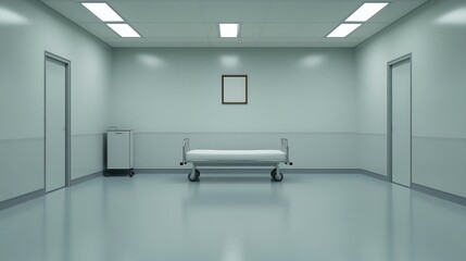 Empty Hospital Room: Sterile, Quiet, and Waiting