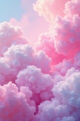 Ethereal cotton candy bloom, pastel hues, airy texture, floral, sugar, magical