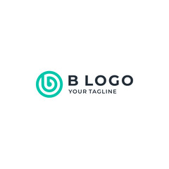 Obraz premium B Modern & Minimalist Logo Design