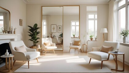 Photo interior modern design room 3d illustration