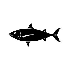 Minimalist Kingfish Silhouette Design