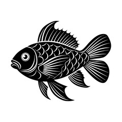 Royal Gramma Fish Silhouette