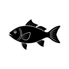 Snapper Fish Silhouette Vector Art