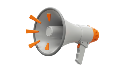 Isolated Loudspeaker megaphone