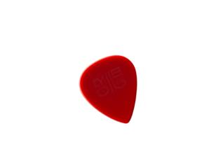 Close-up of a Red Guitar Pick