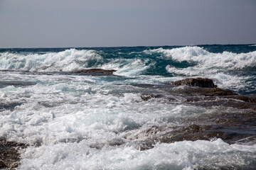 奄美大島の自然、海、リーフ、波