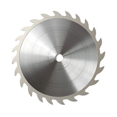 Close-up of a sharp circular saw blade.