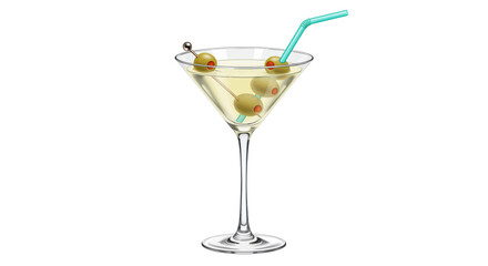 Isolated Martini Glass