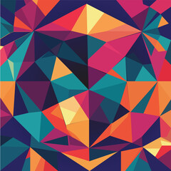 Obraz premium Abstract geometric patterns featuring bright colors and intricate shapes are trending for 2025