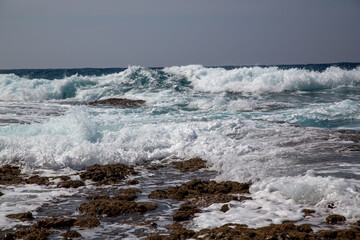 奄美大島の自然、海、リーフ、波