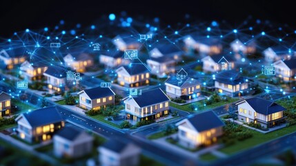 Smart City:  Networked Homes of the Future, Illuminated Suburbia, Advanced Technology and Infrastructure