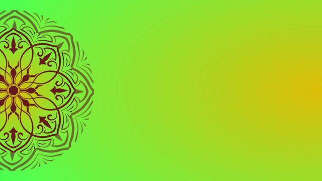 simple background animation with mandala