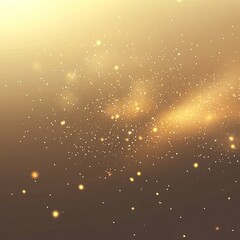 Golden particles, soft light, ethereal glow  Abstract background with a gradient of gold and brown, sparkling dust