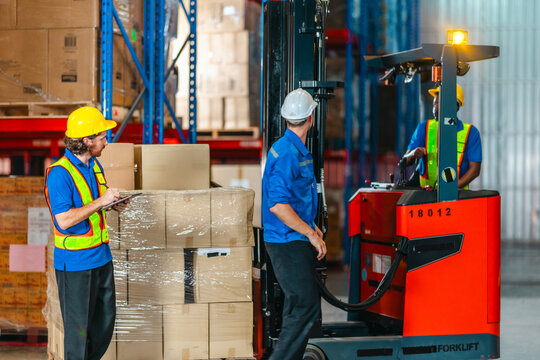 Warehouse Team Planning Logistics. - Powered by Adobe