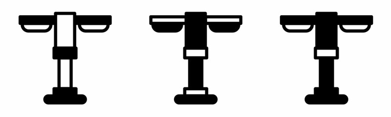 Street light icon on white background. Vector logo street light illustration.