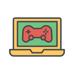 Gaming Laptop Icon Design