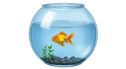 Isolated Goldfish