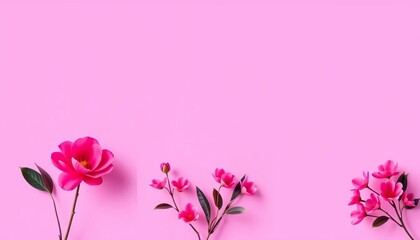 Fototapeta premium Clean & elegant magenta Instagram templates for business Photo placeholders included, stylish, content