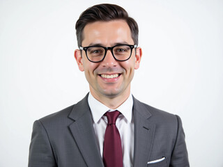 Successful Businessman Looking at Camera in Modern Office Environment

